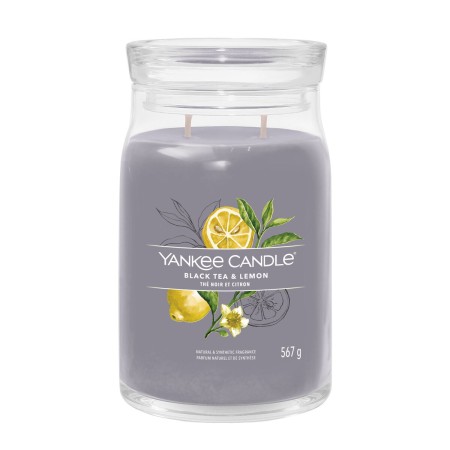 Bougie Parfumée Yankee Candle Citron Thé noir 567 g: Plus de 300.000 produits de grandes marques en vente directe à prix usine s