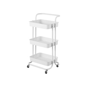 Chariot de Cuisine Kinvara WR4338-TJ PRO Blanc Métal polypropylène 42 x 86 x 35,5 cm 3 Compartiments: Plus de 300.000 produits d