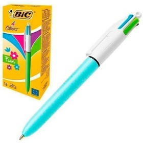 Ensemble de Stylos Bic Fun Bleu Blanc (12 Pièces): Plus de 300.000 produits de grandes marques en vente directe à prix usine sur