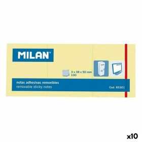 Notes Adhésives Milan 3 in 1 Jaune 38 x 50 mm (10 Unités): Plus de 300.000 produits de grandes marques en vente directe à prix u