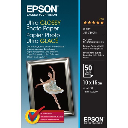 Lot d'encre et papier photo Epson 2359994 A6 (50 Unités) (1 Unité): Plus de 300.000 produits de grandes marques en vente directe