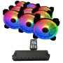 Contrôleur de ventilateur de boîte Talius IRIS SPECTRUM ARGB/CRONOS Ø 12 cm: Plus de 300.000 produits de grandes marques en vent