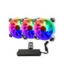 Ventillateur de cabine Talius IRIS SPECTRUM ARGB/CRONOS Ø 12 cm (3 Unités): Plus de 300.000 produits de grandes marques en vente
