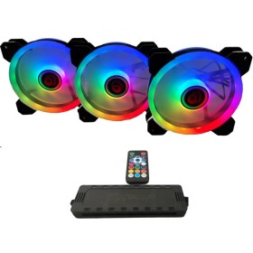 Ventillateur de cabine Talius IRIS SPECTRUM ARGB/CRONOS Ø 12 cm (3 Unités): Plus de 300.000 produits de grandes marques en vente