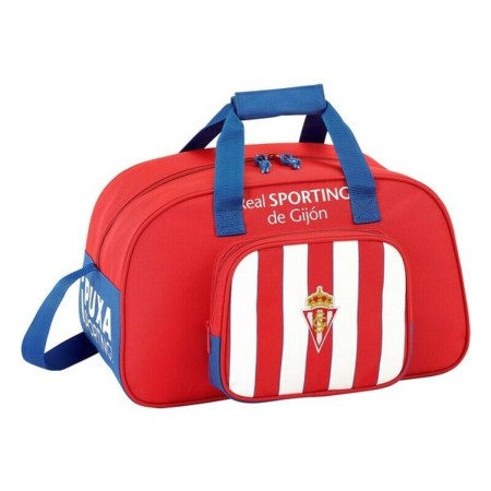 Sac de sport Real Sporting de Gijón Rouge Blanc (40 x 24 x 23 cm): Plus de 300.000 produits de grandes marques en vente directe 