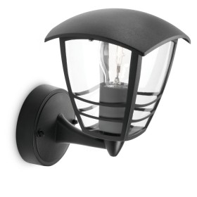 Applique Murale Philips My Garden Creek Noir Aluminium A 60 W E27: Plus de 300.000 produits de grandes marques en vente directe 