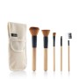 Ensemble de Pinceaux de Maquillage en Bois avec Trousse Miset InnovaGoods 5 Unités: Plus de 300.000 produits de grandes marques 