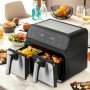 Friteuse à Air InnovaGoods Noir 3400 W 8 L Acier inoxydable (Reconditionné A): Plus de 300.000 produits de grandes marques en 