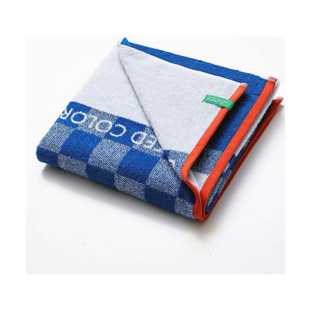 Serviette de plage Benetton BE146 140 x 170 cm Bleu: Plus de 300.000 produits de grandes marques en vente directe à prix usine s