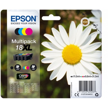 Cartouche d'encre originale Epson C13T18164012 Multicouleur Noir/Cyan/Magenta/Jaune: Plus de 300.000 produits de grandes marques