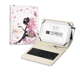 Housse pour Tablette et Clavier Subblim SUBKT1-USB052 Multicouleur Espagnol Qwerty: Plus de 300.000 produits de grandes marques 