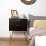 Table de Nuit Vinthera Moa Noir Plastique 40 x 30 x 60 cm: Plus de 300.000 produits de grandes marques en vente directe à prix u