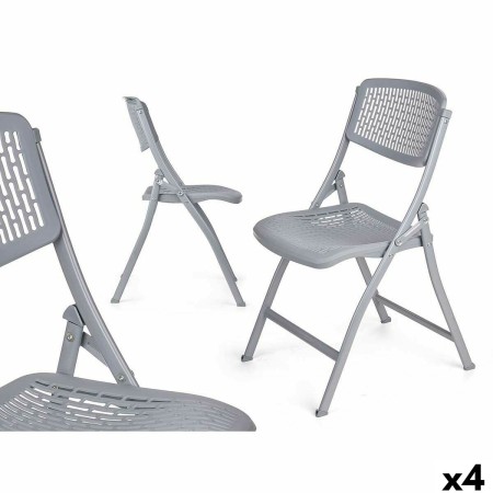 Chaise Pliante GiftDecor ZJ-Y59GR Gris 59 x 50 x 82 cm 108 x 13,5 x 50 cm (4 Unités): Plus de 300.000 produits de grandes marque