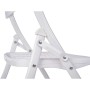 Chaise Pliante GiftDecor 12721 Blanc 59 x 50 x 82 cm 108 x 11,5 x 50 cm (4 Unités): Plus de 300.000 produits de grandes marques 