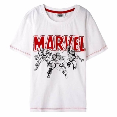 T-shirt à manches courtes enfant Marvel Blanc: Plus de 300.000 produits de grandes marques en vente directe à prix usine sur cad