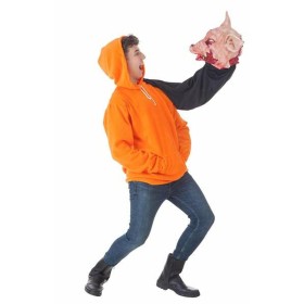 Déguisement pour Adultes Halloween Cochon sudadera Orange (2 Pièces): Plus de 300.000 produits de grandes marques en vente direc