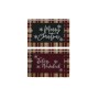 Paillasson DKD Home Decor Blanc Marron Rouge Vert PVC Fibres de coco 60 x 40 x 1,5 cm (2 Unités): Plus de 300.000 produits de gr