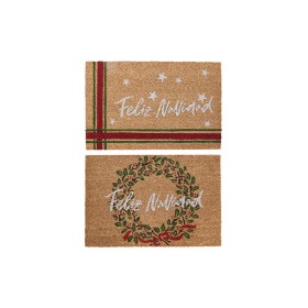 Paillasson DKD Home Decor Blanc Marron Rouge Vert PVC Fibres de coco 60 x 40 x 1,5 cm (2 Unités): Plus de 300.000 produits de gr