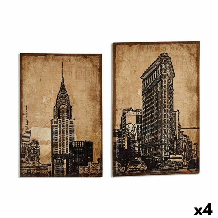 Toile New York 90 x 3 x 60 cm (4 Unités): Plus de 300.000 produits de grandes marques en vente directe à prix usine sur cadeaufo