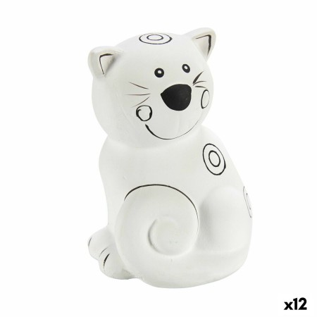 Tirelire à peindre Pincello 19280 Céramique Chat 9 x 11,8 x 8,5 cm (12 Unités): Plus de 300.000 produits de grandes marques en v