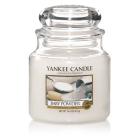Bougie Parfumée Yankee Candle Classic Medium Jar Candles Talc en poudre 411 g: Plus de 300.000 produits de grandes marques en ve
