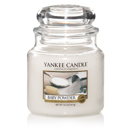 Bougie Parfumée Yankee Candle Classic Medium Jar Candles Talc en poudre 411 g: Plus de 300.000 produits de grandes marques en ve