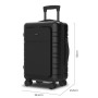 Valise cabine Numada 1200608 Noir 38 L 55 x 35,5 x 23,5 cm: Plus de 300.000 produits de grandes marques en vente directe à prix 