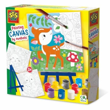 Kit de Dessin SES Creative Painting by number on canvas (3 Pièces): Plus de 300.000 produits de grandes marques en vente directe