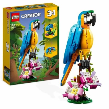 Set de construction Lego Creator 31136 Exotic parrot with frog and fish 3-en-1 253 Pièces: Plus de 300.000 produits de grandes m
