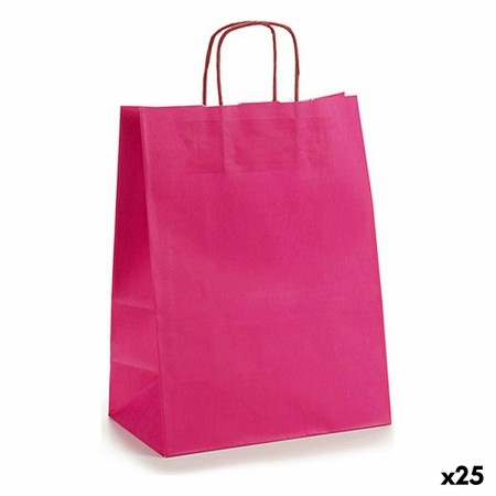 Sac en papier Pincello 24312 Rose 24 x 12 x 40 cm (25 Unités): Plus de 300.000 produits de grandes marques en vente directe à pr