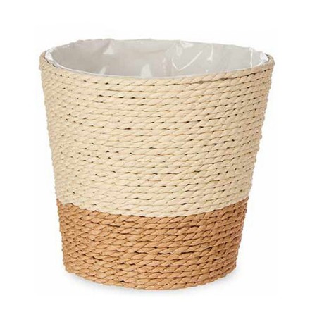 Cache-pot Ibergarden WY21-73 Marron Naturel Corde Plastique 14 x 12,5 x 14 cm 14 x 14 x 14 cm: Plus de 300.000 produits de grand