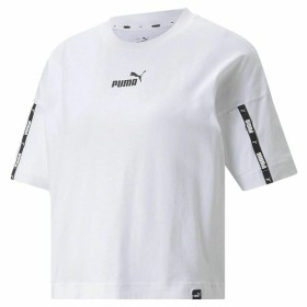 T-shirt à manches courtes femme Puma Power Tape Cropped Blanc: Plus de 300.000 produits de grandes marques en vente directe à pr