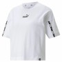 T-shirt à manches courtes femme Puma Power Tape Cropped Blanc: Plus de 300.000 produits de grandes marques en vente directe à pr