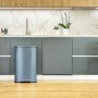 Poubelle Kitchen Move Gris Acier inoxydable 50 L: Plus de 300.000 produits de grandes marques en vente directe à prix usine sur 