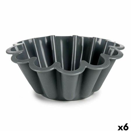 Moule à pâtisserie Kinvara HH477 Gris clair Gris foncé Silicone 1,5 L 24,5 x 10 x 24,5 cm (6 Unités): Plus de 300.000 produits d