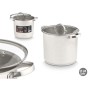 Casserole avec Couvercle en Verre Kinvara 17396 Argenté 31 x 25 x 24 cm Induction (4 Unités): Plus de 300.000 produits de grande