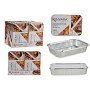 Lot de plateaux pour aliments Kinvara 82176 Argenté Aluminium 2,3 L 21 x 6 x 30,5 cm (12 Unités): Plus de 300.000 produits de gr