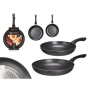 Ensemble de poêle Kinvara 3 Noir Aluminium Bakélite 22,5 X 4,3 cm 26,4 x 4,7 cm (6 Unités): Plus de 300.000 produits de grandes 
