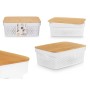 Boîte Multiusage Kinvara CH52980 (27) Blanc Marron Bambou polypropylène 35,7 x 14 x 26,2 cm (6 Unités): Plus de 300.000 produits