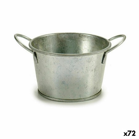 Cache-pot Ibergarden F60325-B Argenté Zinc Seau 17,8 x 8 x 12,3 cm (72 Unités): Plus de 300.000 produits de grandes marques en v
