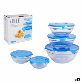 Bol Adele Avec couvercle Empilable 5 Pièces Bleu 17 (12 Unités): Plus de 300.000 produits de grandes marques en vente directe à 