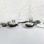 Assiette plate Bidasoa Fosil Noir Céramique Oblongue 28 x 24,8 x 2,5 cm (6 Unités): Plus de 300.000 produits de grandes marques 