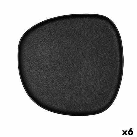 Assiette plate Bidasoa Fosil Noir Céramique Carré 26,3 x 25,5 x 2,4 cm (6 Unités): Plus de 300.000 produits de grandes marques e