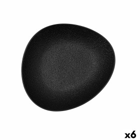 Assiette creuse Bidasoa Fosil Noir Céramique Oblongue 22 x 19,6 x 4,5 cm (6 Unités): Plus de 300.000 produits de grandes marques