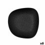 Assiette creuse Bidasoa Fosil Noir Céramique Carré 21,9 x 21,7 x 4,8 cm (6 Unités): Plus de 300.000 produits de grandes marques 