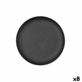 Assiette plate Bidasoa Fosil Noir Céramique 21,3 x 21,2 x 2,2 cm (8 Unités): Plus de 300.000 produits de grandes marques en vent