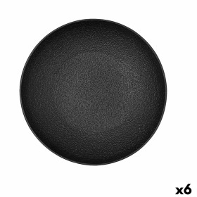 Saladier Bidasoa Fosil Noir Céramique 25,4 x 25,4 x 5,2 cm (6 Unités): Plus de 300.000 produits de grandes marques en vente dire