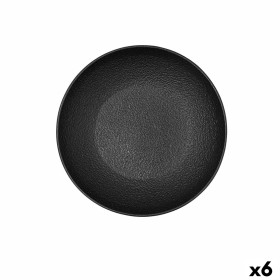 Assiette creuse Bidasoa Fosil Blanc Noir Céramique 21 x 21 x 4,7 cm (6 Unités): Plus de 300.000 produits de grandes marques en v