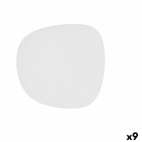 Assiette plate Bidasoa Fosil Blanc Céramique Carré 21,1 x 20,3 x 2,3 cm (9 Unités): Plus de 300.000 produits de grandes marques 