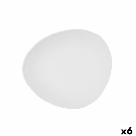Assiette creuse Bidasoa Fosil Blanc Céramique Oblongue 22 x 19,6 x 4,5 cm (6 Unités): Plus de 300.000 produits de grandes marque